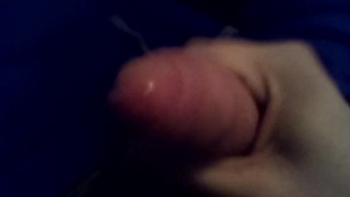 Slowly Masturbating Uncircumcised Cock