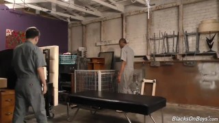 White emo guy gets nailed by a black man