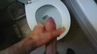 travelling: dribble cum in hostel bathroom