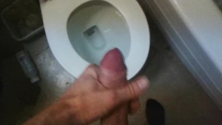 travelling: dribble cum in hostel bathroom