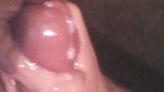 jacking off my oiled up cock