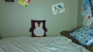 Camgirl o0Pepper0o Fucks Her Mouth With A Dildo, Drooling All Over Her Tits
