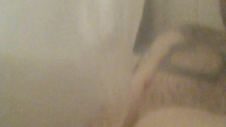 Sir-Kink playing with his limp soapy pierced dick!!!