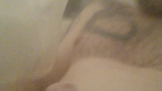 Sir-Kink playing with his limp soapy pierced dick!!!
