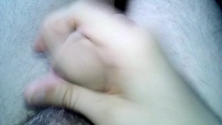 Hairy Uncircumcised Dick Masturbation