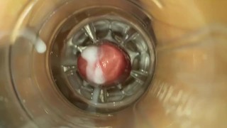 POV2016. Internal fleshlight cum pov close up