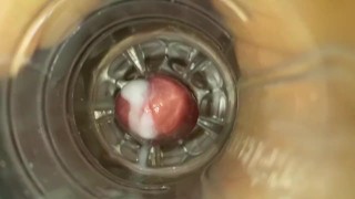 POV2016. Internal fleshlight cum pov close up