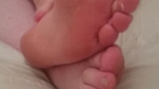 Joy - Rubbing Lotion on my FEET