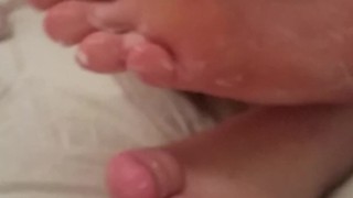 Joy - Rubbing Lotion on my FEET