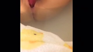 Playing with myself in the bath