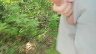 Jerk off in the Woods