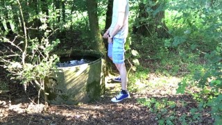 pissing in a public water tank