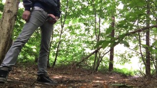 pissing with seme erection