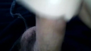 Unloading Cum Deep Into Fake Pussy Toy