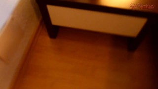 1.Spread eagle bondaged slut in thigh high boots - The begginng