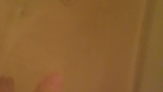 Slapping my cock in the shower
