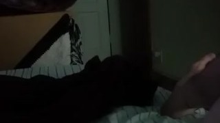 Smoking while jerking off with a cockring on