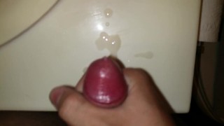 Slow motion cum shot.