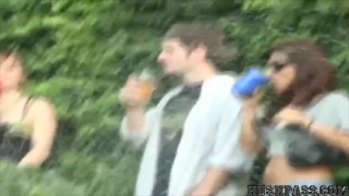  College girl fucks at party!
