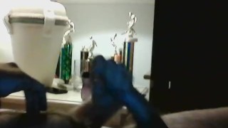 stroking my lubed up rock hard cock