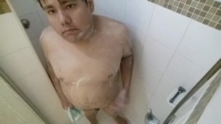 Chub Boy Strips, Piss, And Showers For Friend (Request)