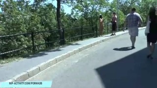 Sexy teen eve naked on public streets