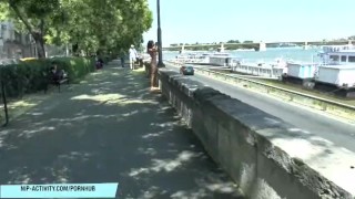 Sexy teen eve naked on public streets