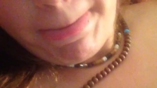 Horny slut plays with toy