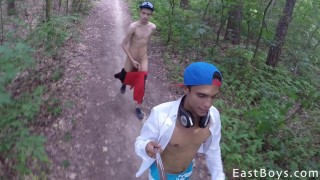 Cute Twinks Enjoying a Adventure Holidays