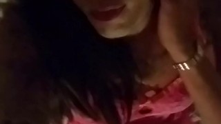 Submissive sissy feeling sexy on camera