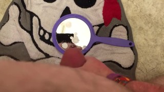 Cumming On (and past) A Hand Mirror, By Request