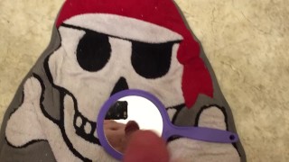 Cumming On (and past) A Hand Mirror, By Request