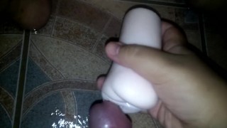 Grizzly fucks his fleshlight part 1