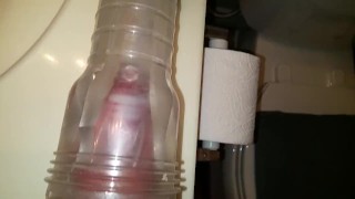 Clear fleshlight internal cumshot.