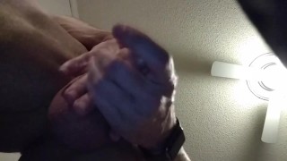 Muscle twink rubbing his cock and jacking his meat