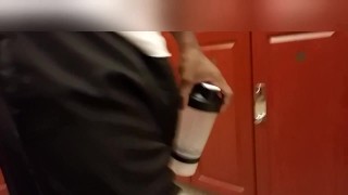 Freeballing in the gym locker