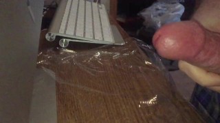 slow motion jerk off, big load