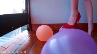 Heels and ballons