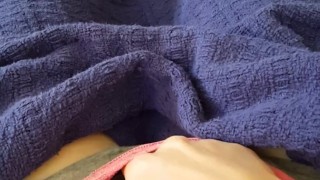 Little play while husband is taking a shower