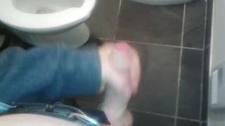 BIg load on my black tile,bathroom,pants on