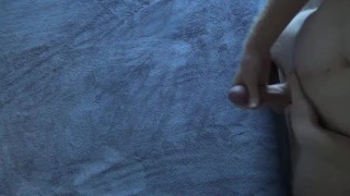 Young Guy Moans And Cums Hard On His Bed - JohnnyIzFine