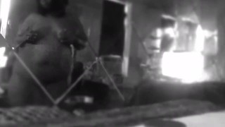 Drying Off My Curvy Body and Getting Ready (B&W)