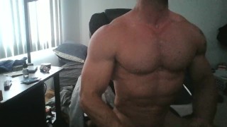 stroking my cock