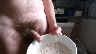 Cum at pizza butt - special recipe / recette spéciale pizza alla sperma