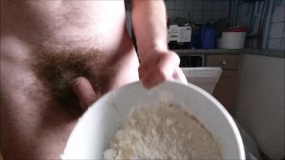 Cum at pizza butt - special recipe / recette spéciale pizza alla sperma