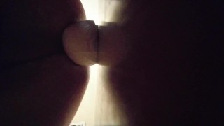Giant Dildo Self Fuck Sissy