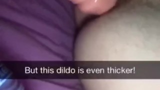 Snapchat Fun: Riding My Dildo Massive Self Facial Cum