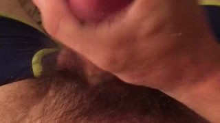 Amateur straight 32 year old white man jerking myself off with a big cock