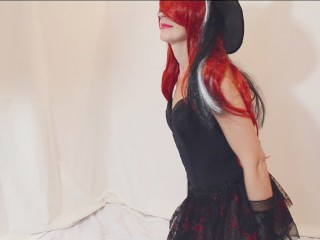 Femdom cosplay Witch fucks guy with strapon (Amateur pegging husband)