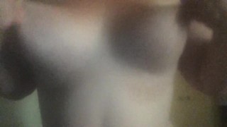 who wants to play with my tits and hard nipples? ;)